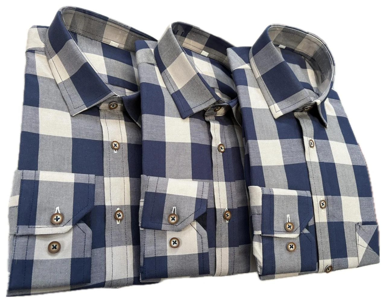 Camisa Leñadora Azul